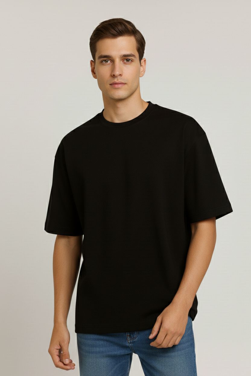 Funky Monky Oversized T-Shirt - Black Colour